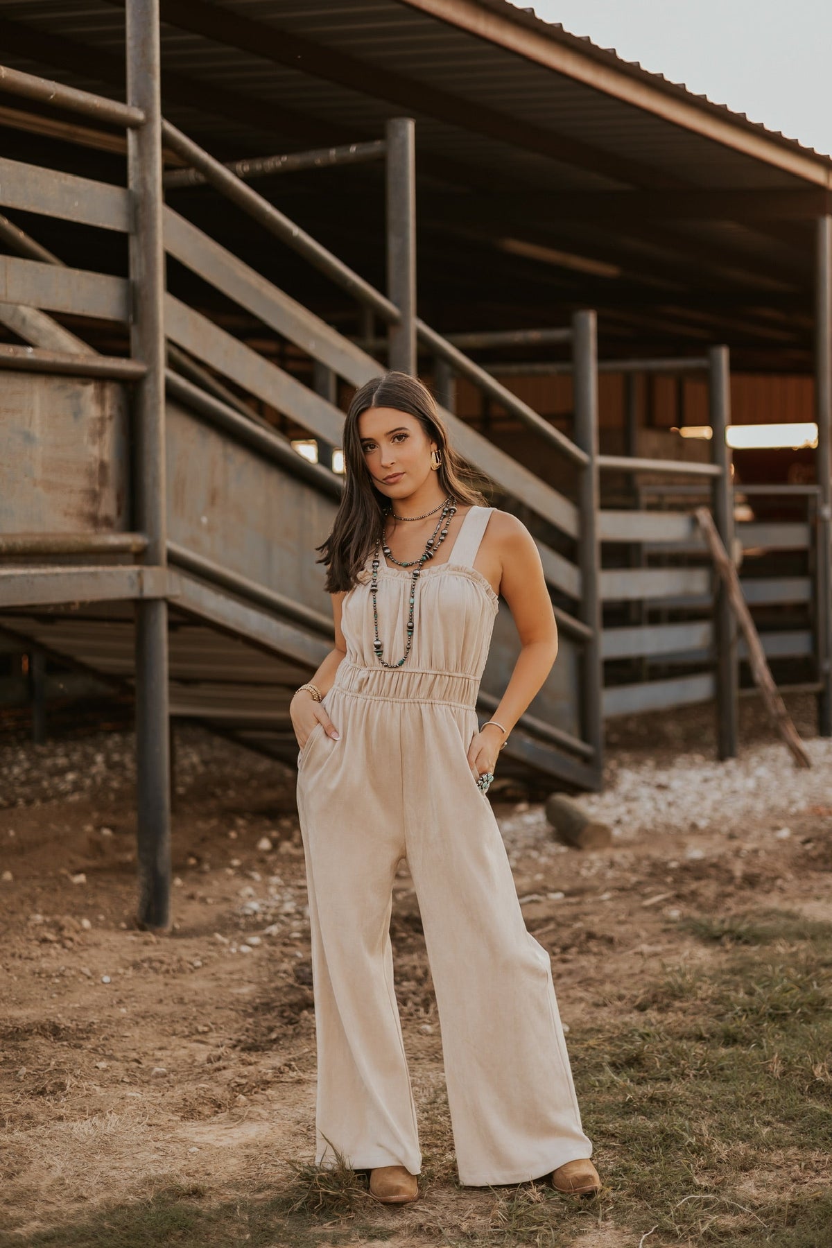 The Sierra Suede Jumpsuit