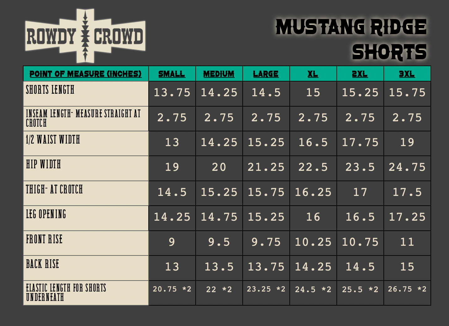 Mustang Ridge Shorts