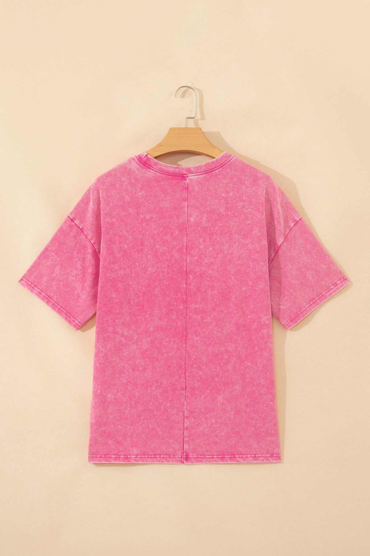 Solid Mineral Wash Short Sleeve Oversized Tee