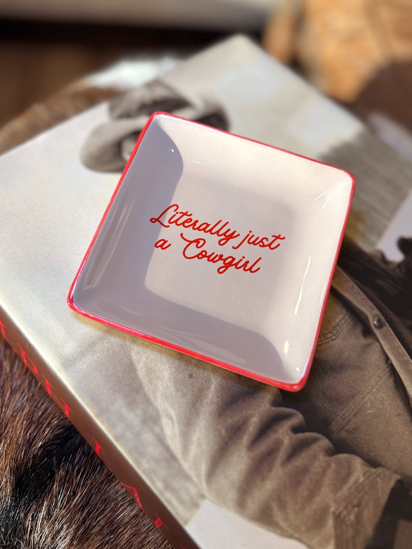 The Just A Cowgirl Trinket Tray