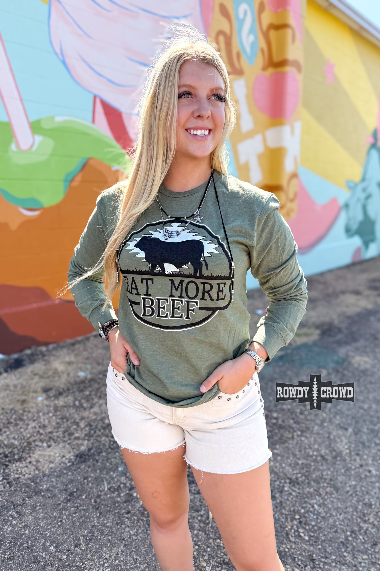 Eat More Beef Long Sleeve Tee
