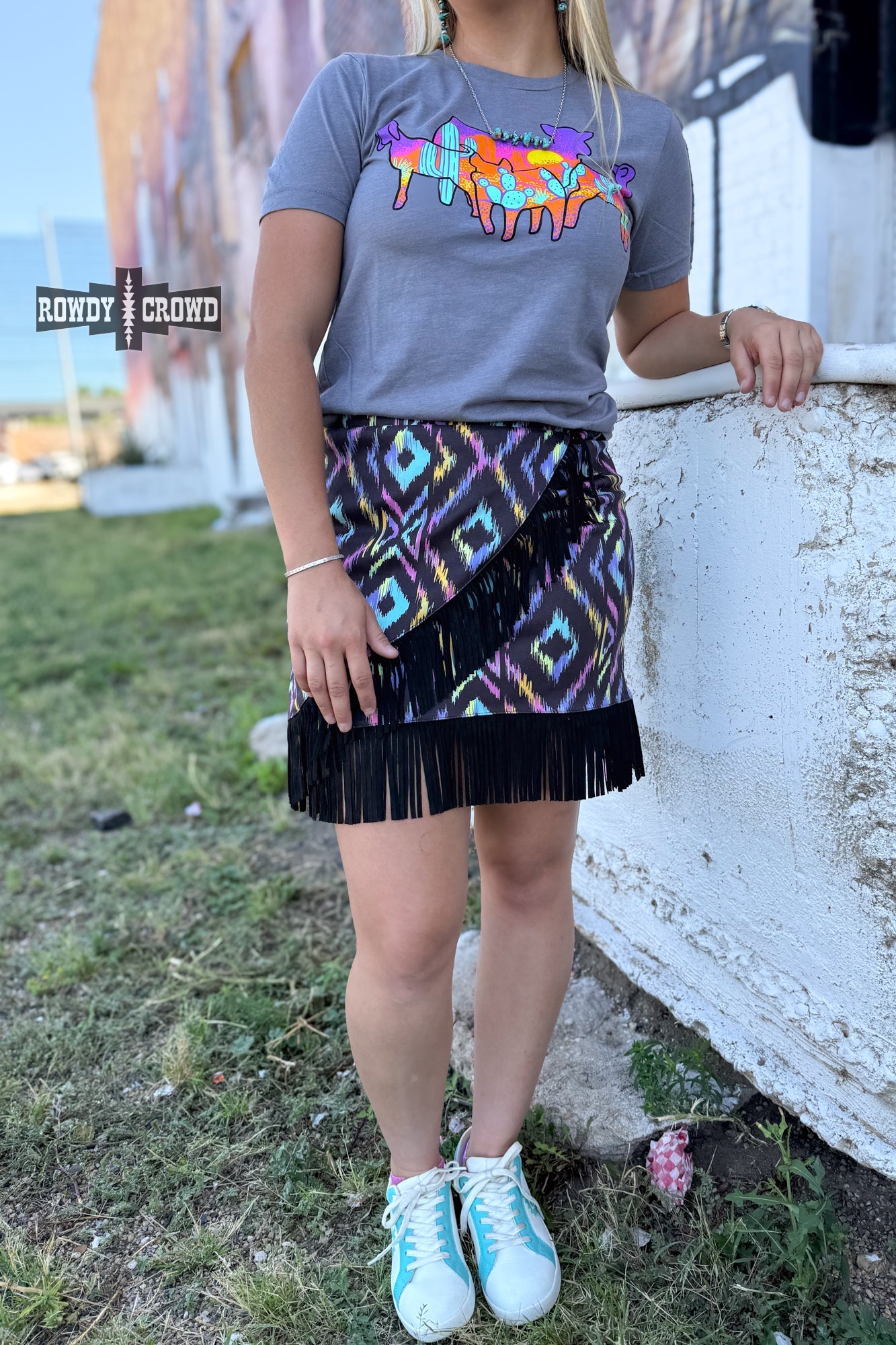 Far Out Fringe Skirt