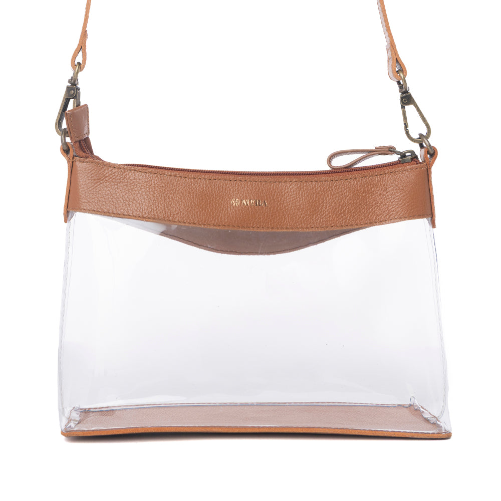 Myra Rodeo Frontier Clear Bag in Bridle Biscuit